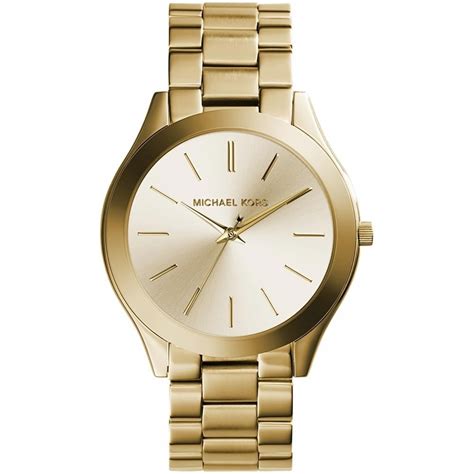 michael kors women's slim runway gold tone watch mk3492|Michael Kors watches.